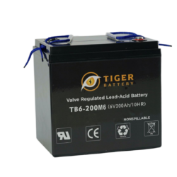 TIGER TBG6-180BT 6V 180Ah Reserve Power Gel Battery